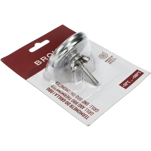 Termómetro para parrilla y BBQ, de 50 a +500°C, bimetálico, 5,3cm - 4