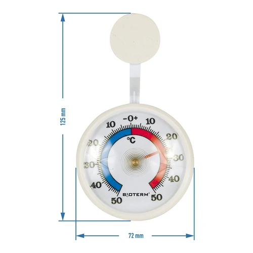 Termómetro univ. autoadhesivo (-50/50C) Ø 7,2cm - 2
