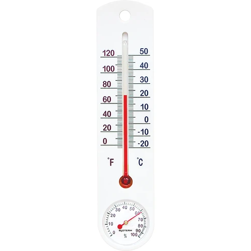 Termómetro universal blanco con higrómetro (-20/50C) 25cm