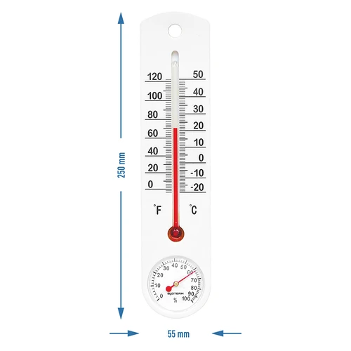 Termómetro universal blanco con higrómetro (-20/50C) 25cm - 2