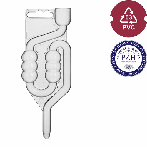 Tubo de fermentación de plástico, 6 cámaras - 2