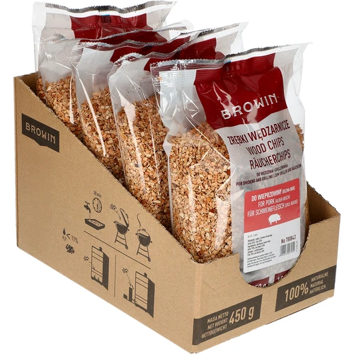 Astillas para ahumar (70% aliso + 30% haya), clase 2, 5 x 450 g
