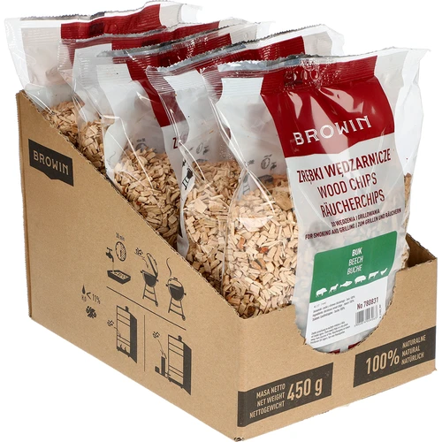 Virutas de madera para ahumar/barbacoa, haya, 450 g, clase 2 - 2