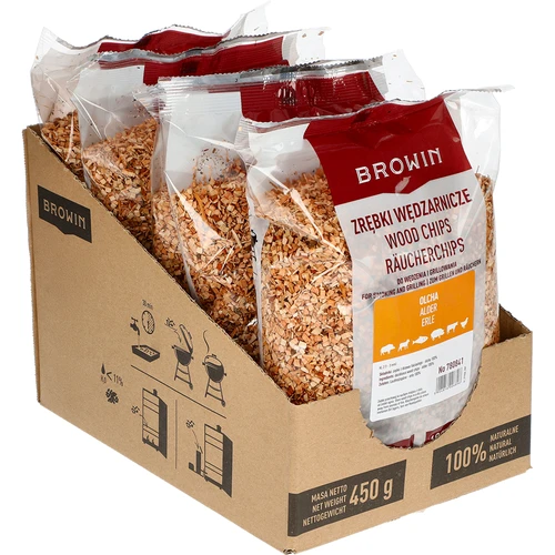 Virutas para ahumar (100% aliso) clase 2 - 450 g x5