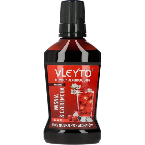 VLEYTO Cereza & Cerezo – esencia de sabor con aromas naturales, 250 ml