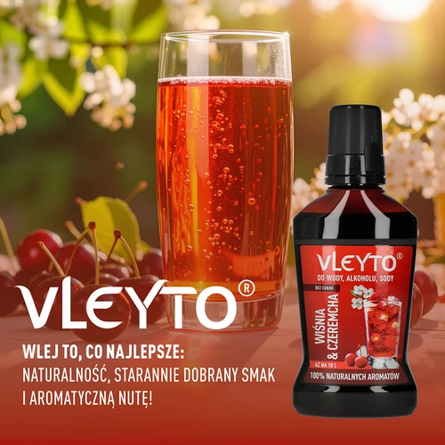 VLEYTO Cereza & Cerezo – esencia de sabor con aromas naturales, 250 ml - 6