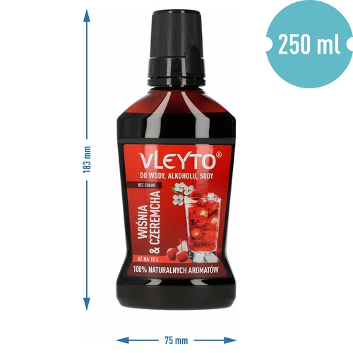 VLEYTO Cereza & Cerezo – esencia de sabor con aromas naturales, 250 ml - 5