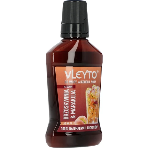 VLEYTO Melocotón & Maracuyá – esencia de sabor con aromas naturales, 250 ml - 3