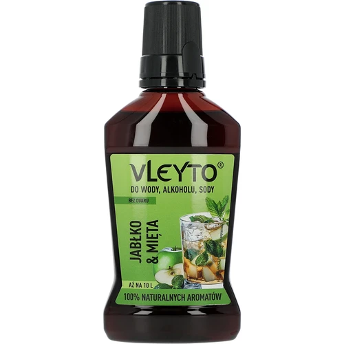 VLEYTO Menta & Manzana – esencia de sabor con aromas naturales, 250 ml