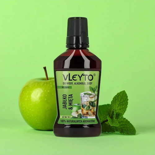 VLEYTO Menta & Manzana – esencia de sabor con aromas naturales, 250 ml - 4