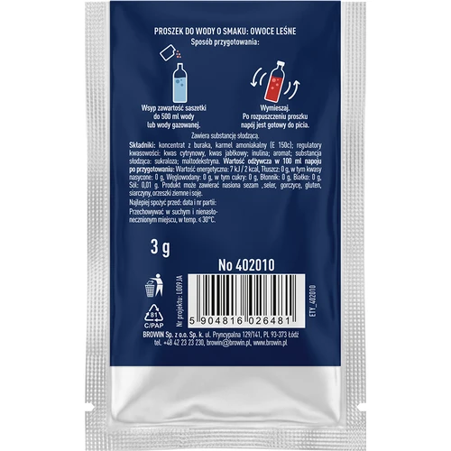 VSYPTO con sabor a frutos del bosque, 3 g - 3
