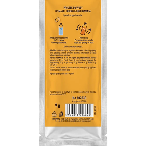 Vsypto Manzana y Melocotón - pack de 15 sobres de 9 g - 6