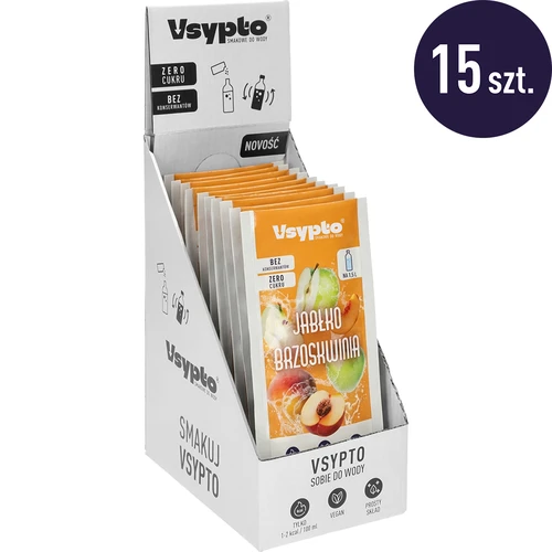 Vsypto Manzana y Melocotón - pack de 15 sobres de 9 g - 2