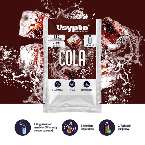 VSYPTO sabor cola - polvo saborizante para agua, 3 g - 6