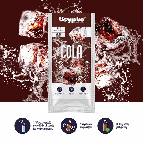 Vsypto sabor cola - polvo saborizante para agua, 9 g - 6