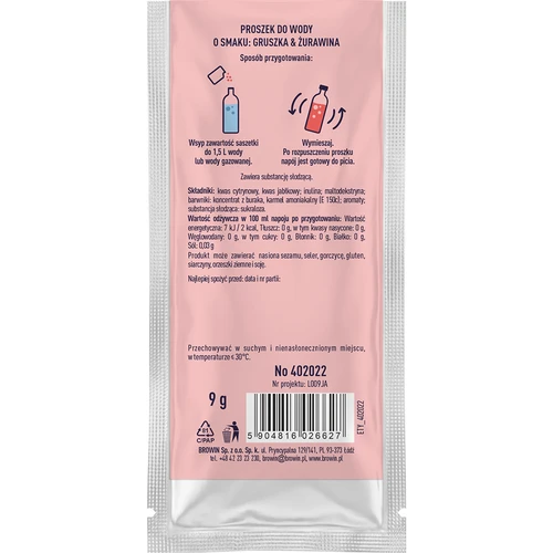 VSYPTO sabor pera y arándano rojo, 9g - 3