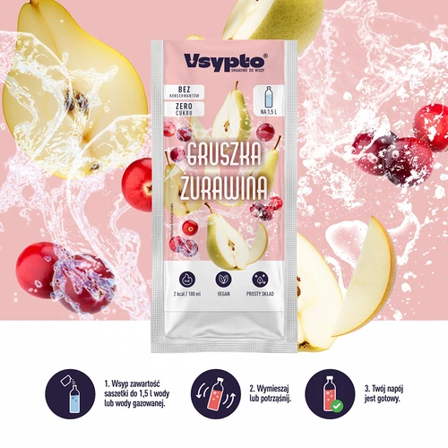 VSYPTO sabor pera y arándano rojo, 9g - 6