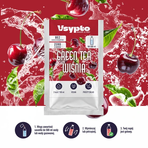 Vsypto sabor Té Verde y Cereza, 3 g - 6