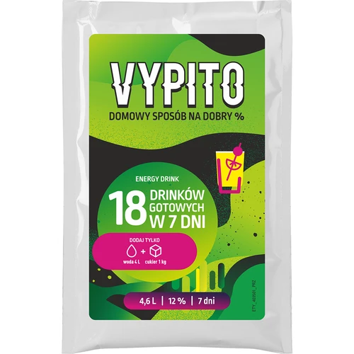 VYPITO 12%, sobre para 18 bebidas - Bebida energética, 126 g