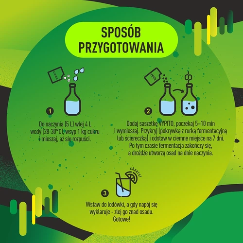 VYPITO 12%, sobre para 18 bebidas - Bebida energética, 126 g - 5