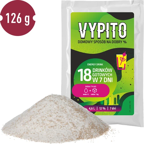 VYPITO 12%, sobre para 18 bebidas - Bebida energética, 126 g - 3