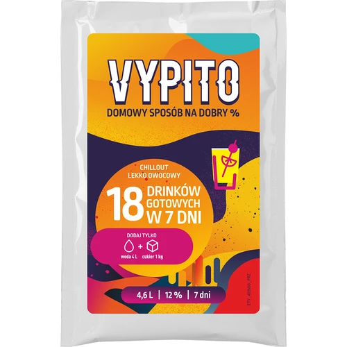 VYPITO 12%, sobre para 18 bebidas - Chillout ligeramente afrutado, 126 g