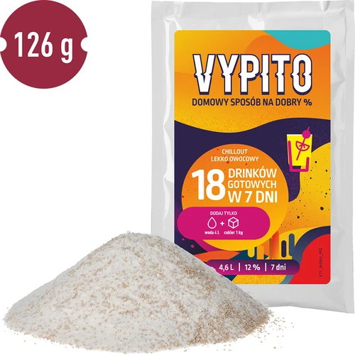 VYPITO 12%, sobre para 18 bebidas - Chillout ligeramente afrutado, 126 g - 3