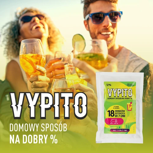 VYPITO 12%, sobre para 18 bebidas - Limón & lima, 126 g - 6