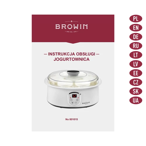 Yogurtera con termostato y frascos, 1,3l, 20W - 9