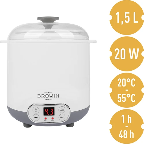 Yogurtera y quesera con termostato 1,5 L - 5
