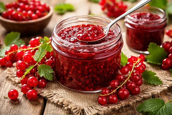 Mermelada de grosella roja