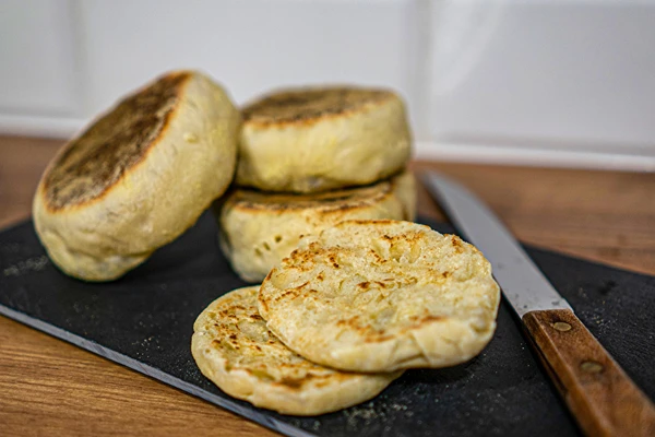 Muffins ingleses de sartén