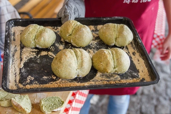 Pan / Panecillos de espinacas