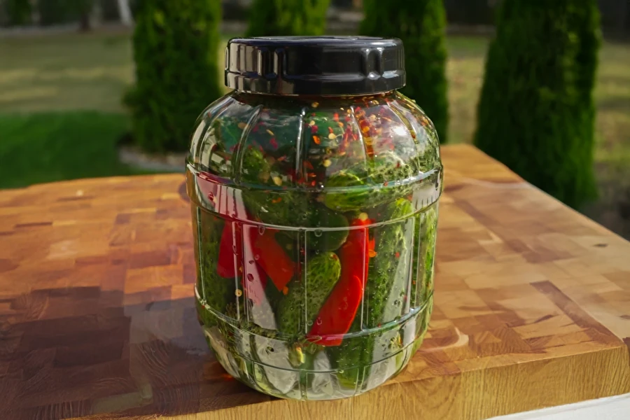 Browin Przepiśnik - Pepinos fermentados con chile