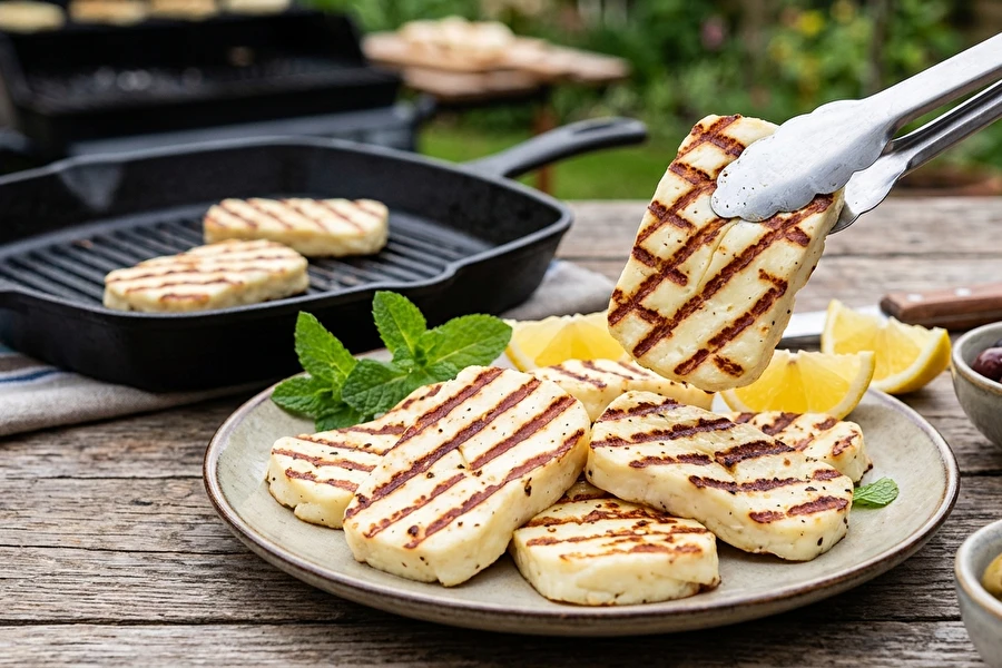 Browin Przepiśnik - Queso tipo halloumi - ideal para la parrilla