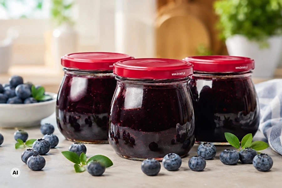 Browin Przepiśnik - Receta de mermelada de arándanos sin azúcar añadido