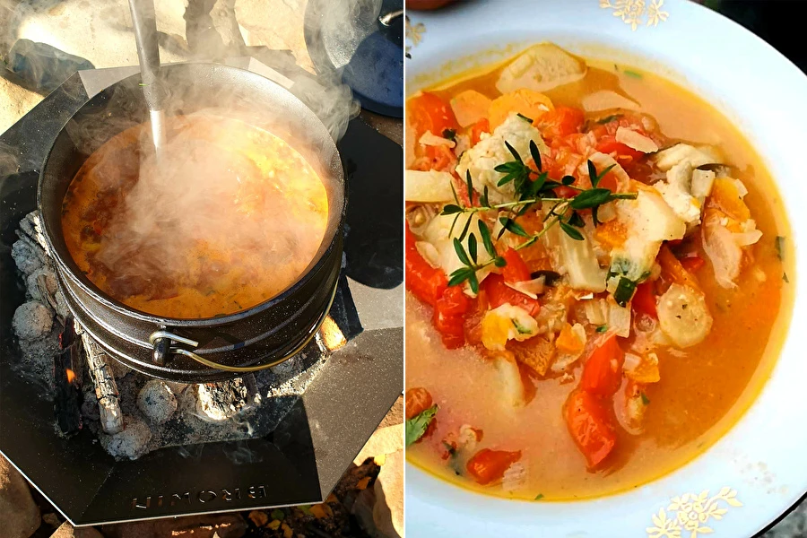 Sopa de pescado picante de carpa