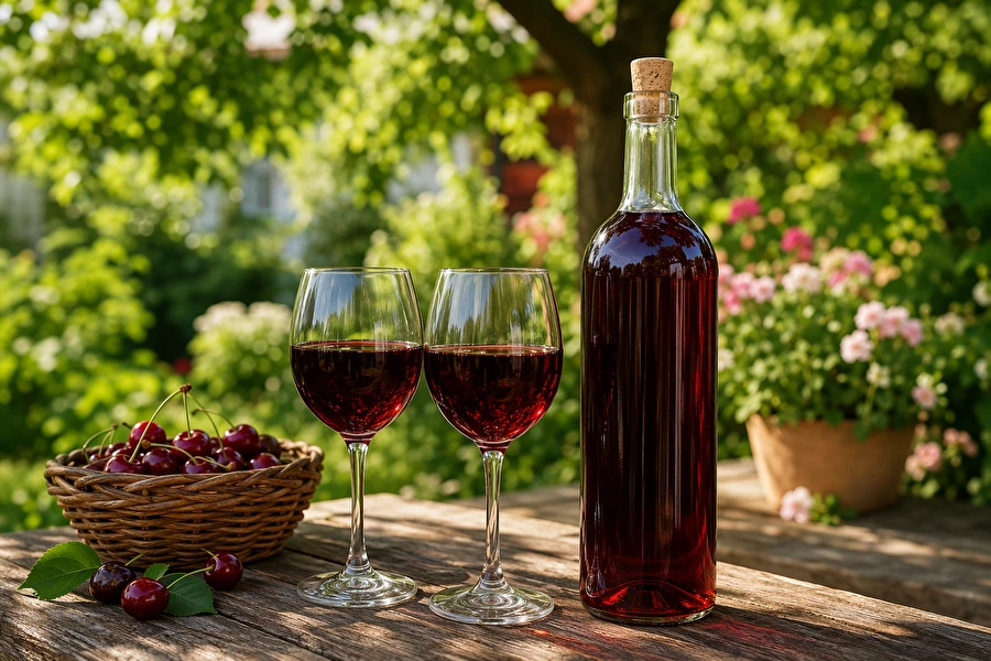 Browin Przepiśnik - Vino de cerezas - fuerte, semidulce